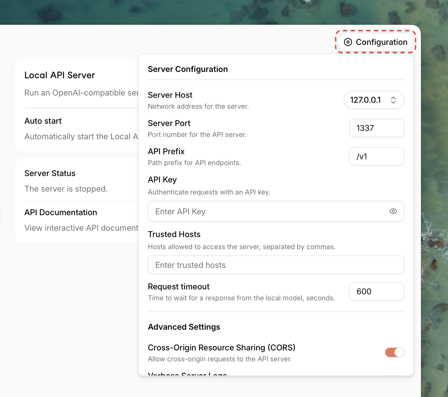 Server Configuration