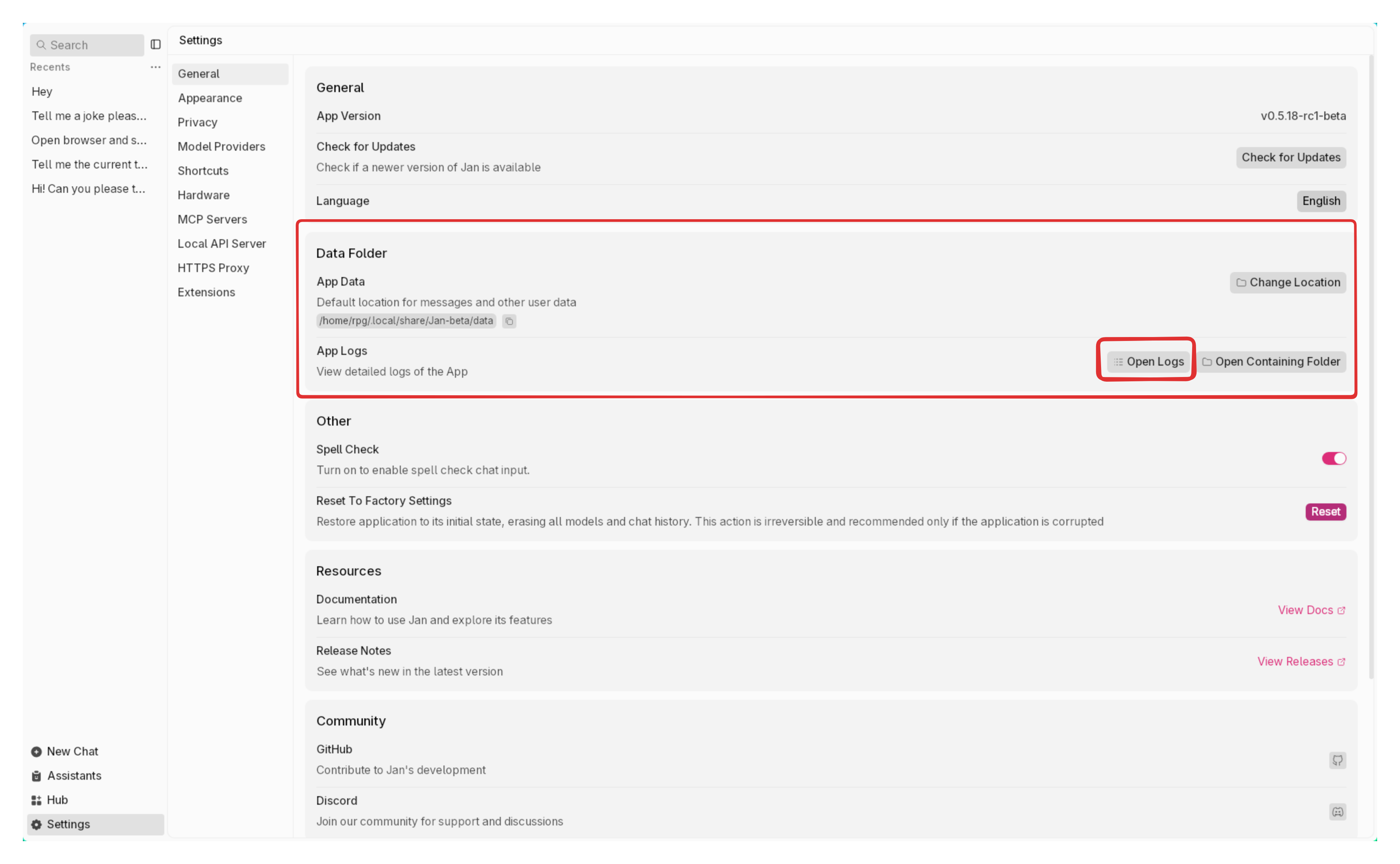 View Logs
