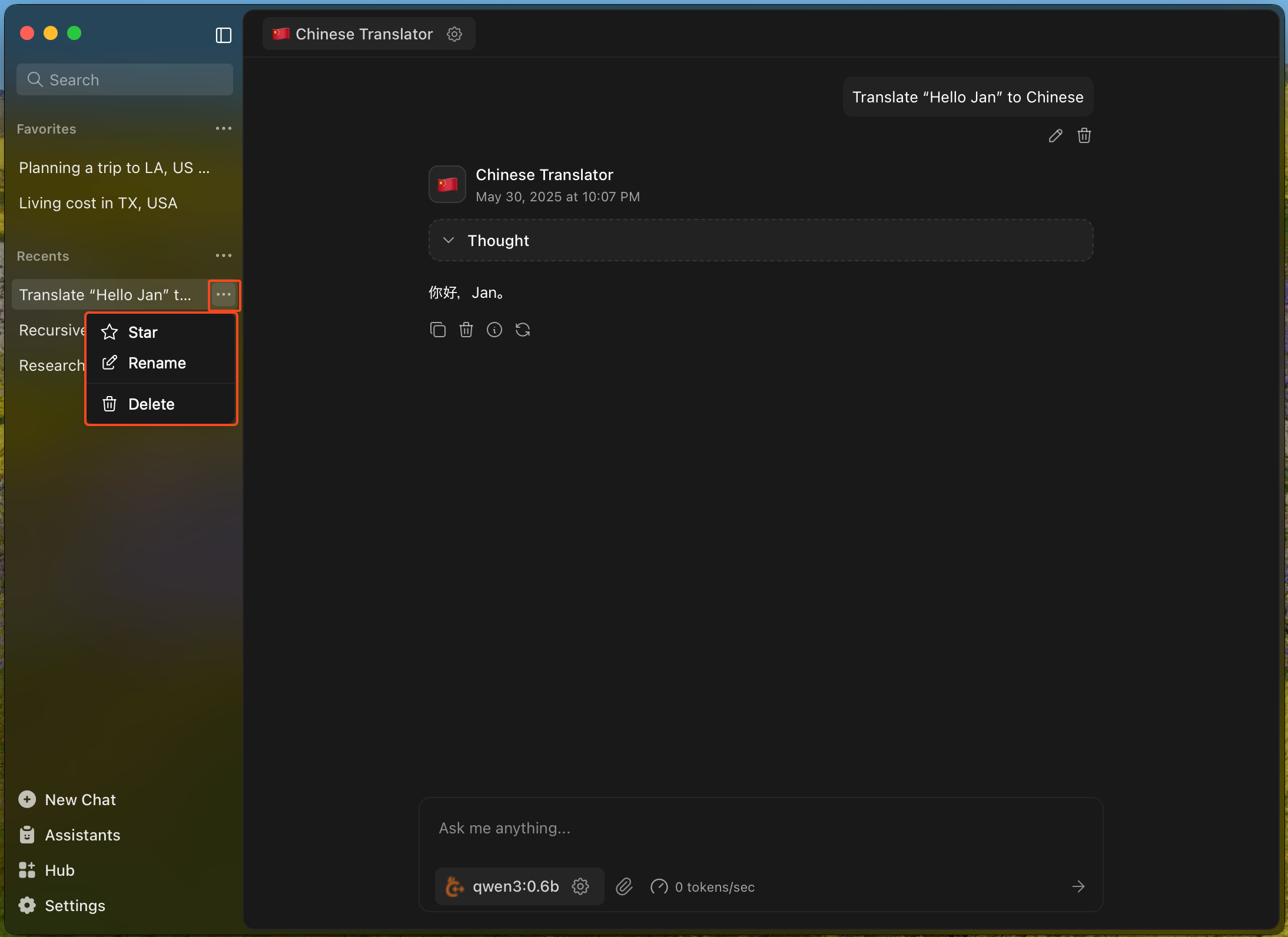 Context Menu